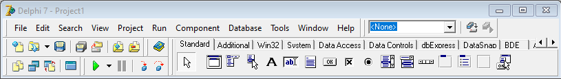 Main menu Delphi 7