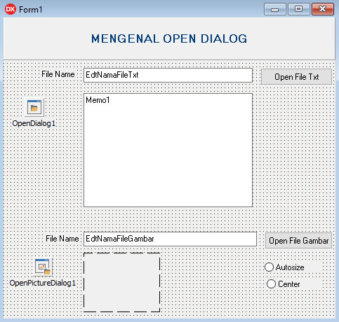 Open dialog