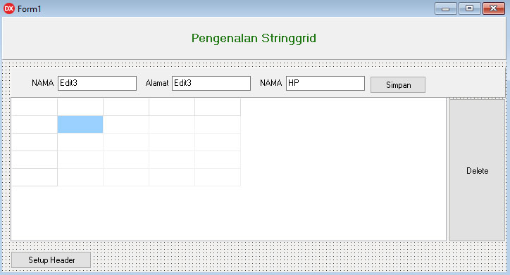 Stringgrid