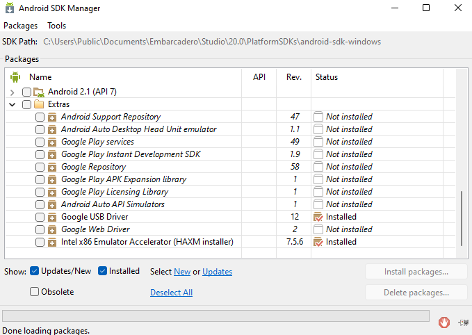 Install SDK