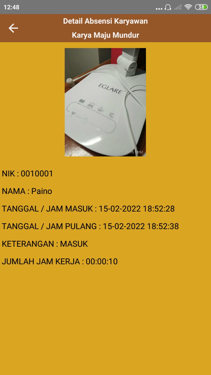 Detail Ceklock