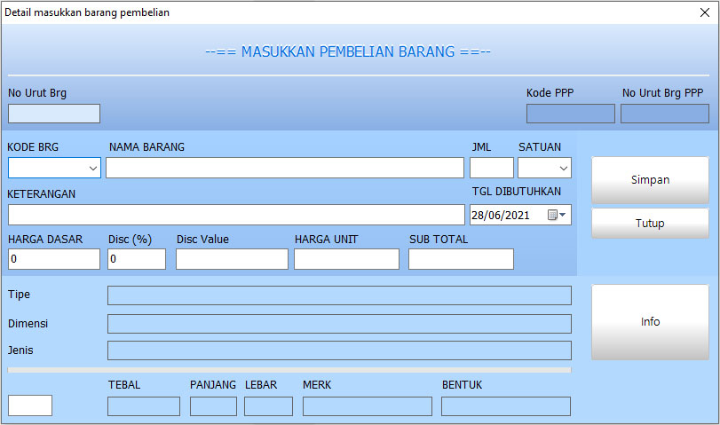 Pembelian barang